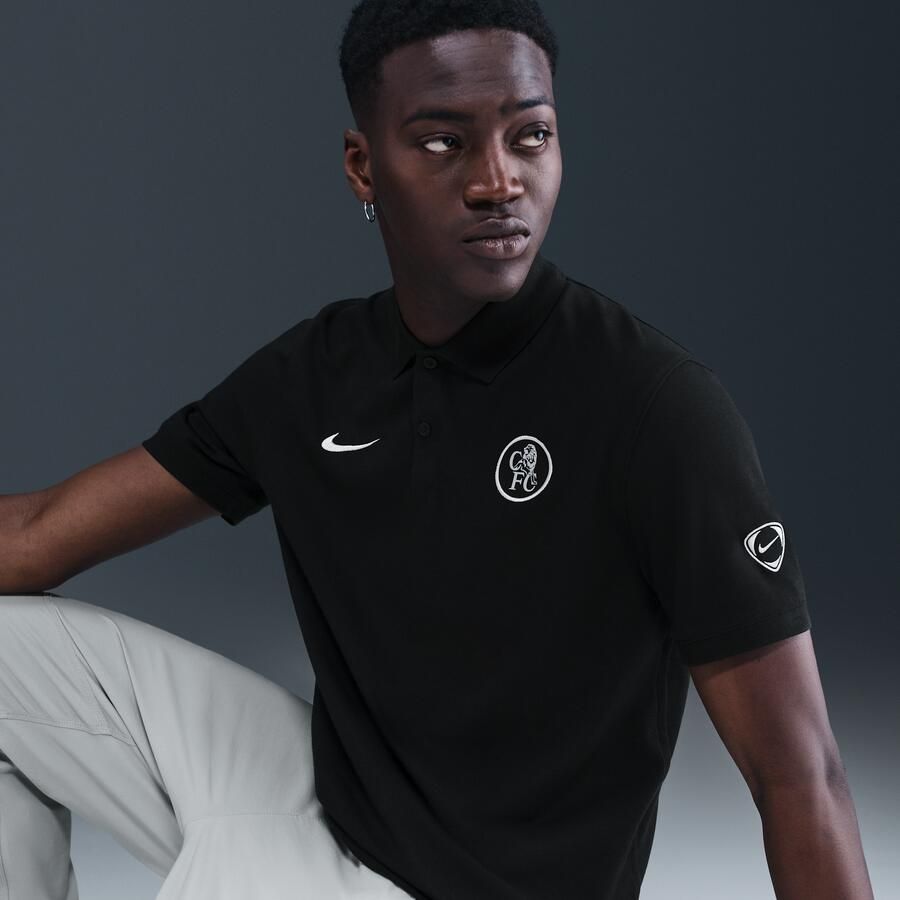 Nike Chelsea FC The Polo Derde Dri-FIT voetbalpolo voor heren Zwart - Foto 2