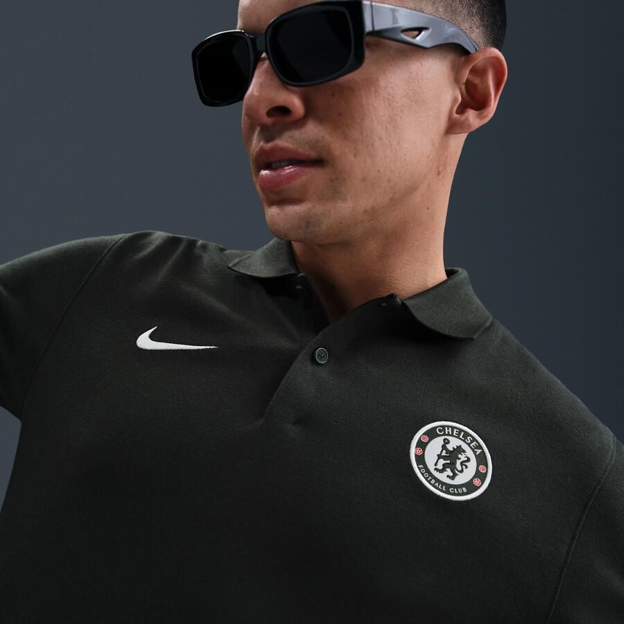 Nike Chelsea FC The Polo Dri-FIT voetbalpolo voor heren Groen - Foto 2