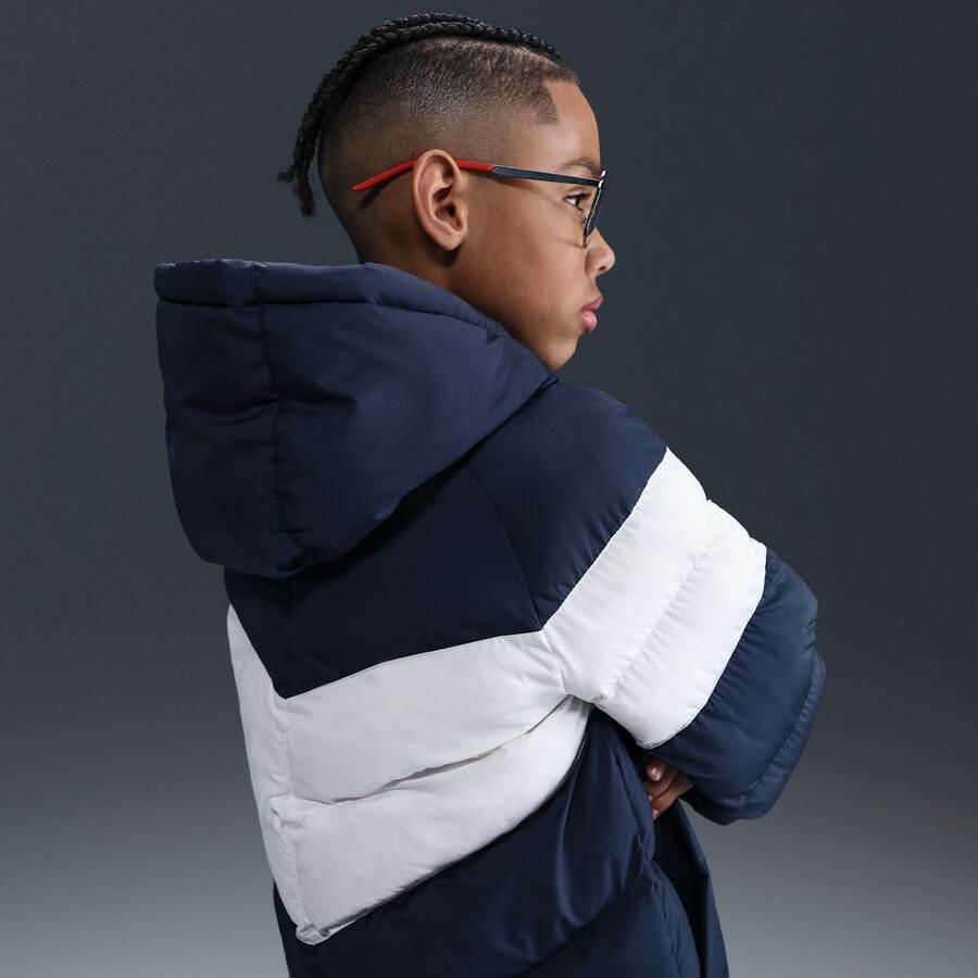 Nike Chelsea FC voetbaljack met synthetische vulling en capuchon voor kids Blauw