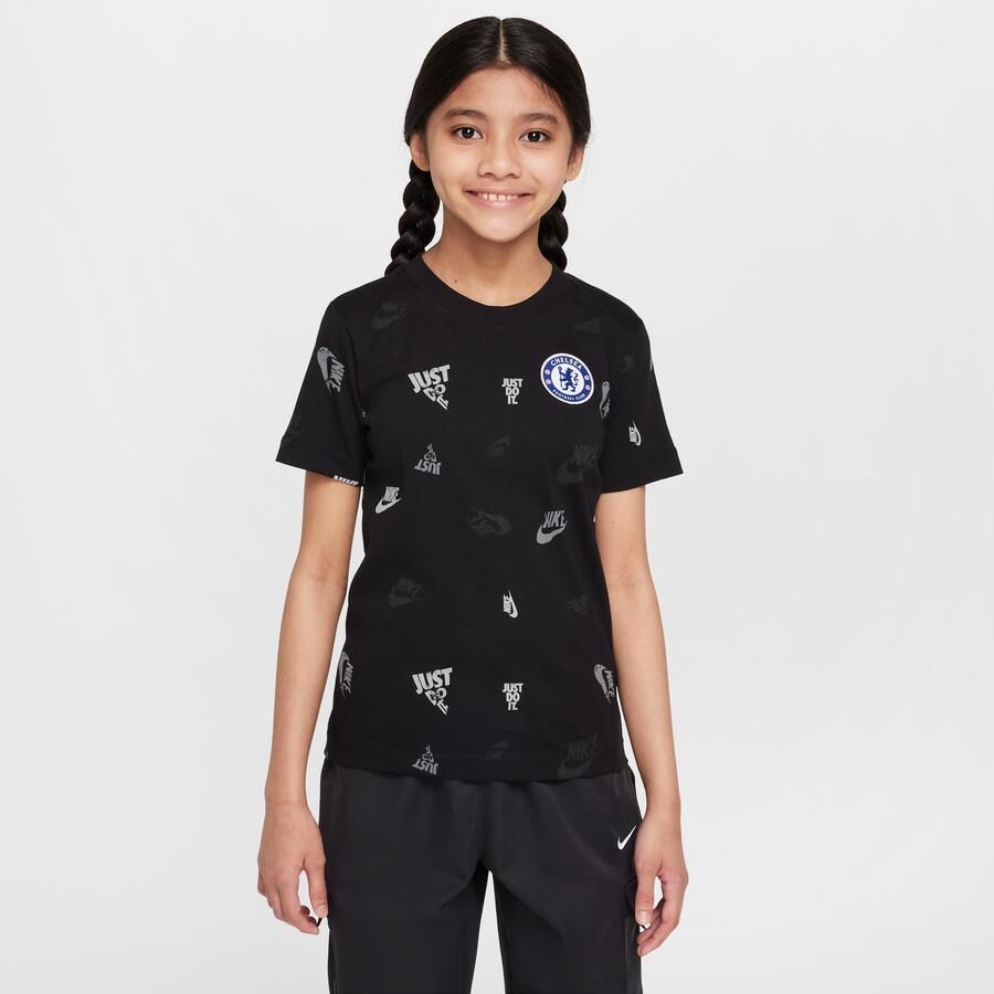 Nike Chelsea FC voetbalshirt met print voor kids Zwart - Foto 4