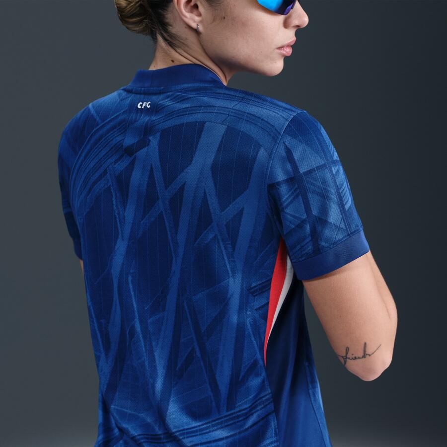 Nike Chelsea FC 2025 26 Stadium Thuis Dri-FIT replicavoetbalshirt voor dames Blauw