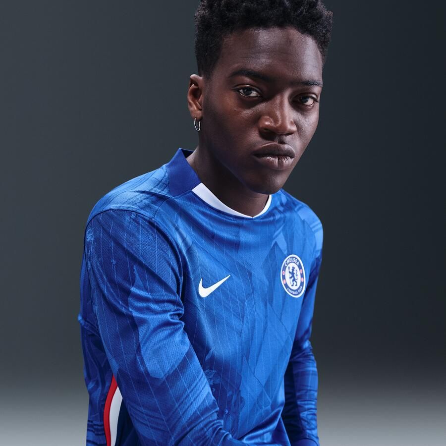 Nike Chelsea FC 2025 26 Stadium Thuis Dri-FIT replicavoetbalshirt met lange mouwen voor heren Blauw - Foto 2