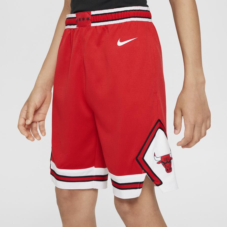Nike Chicago Bulls 2023 24 Icon Edition Swingman NBA-jongensshorts Rood - Foto 4