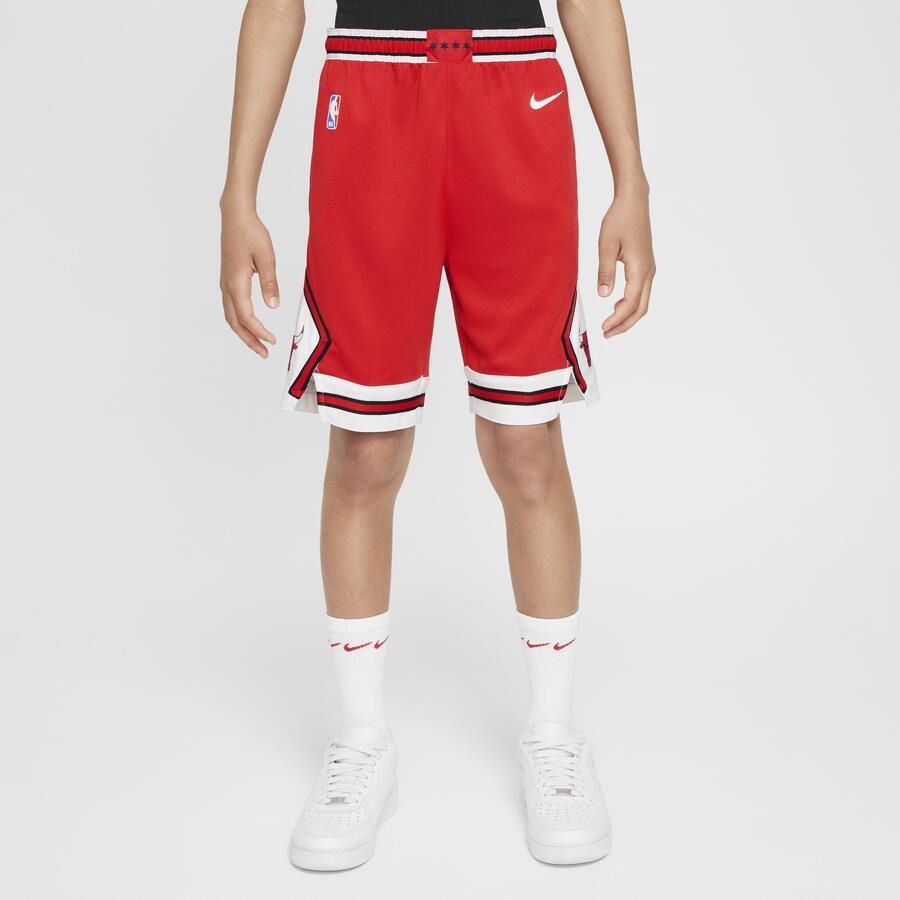Nike Chicago Bulls 2023 24 Icon Edition Swingman NBA-jongensshorts Rood - Foto 3