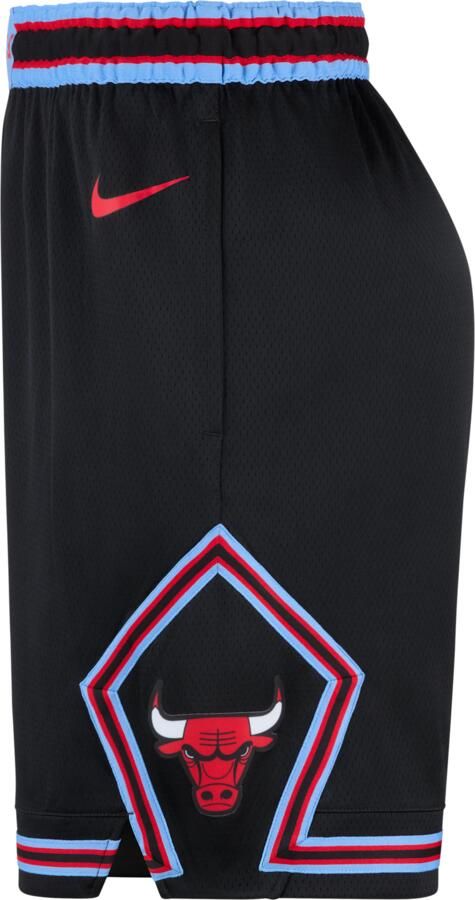 Nike Chicago Bulls City Edition Swingman NBA-herenshorts met Dri-FIT Zwart