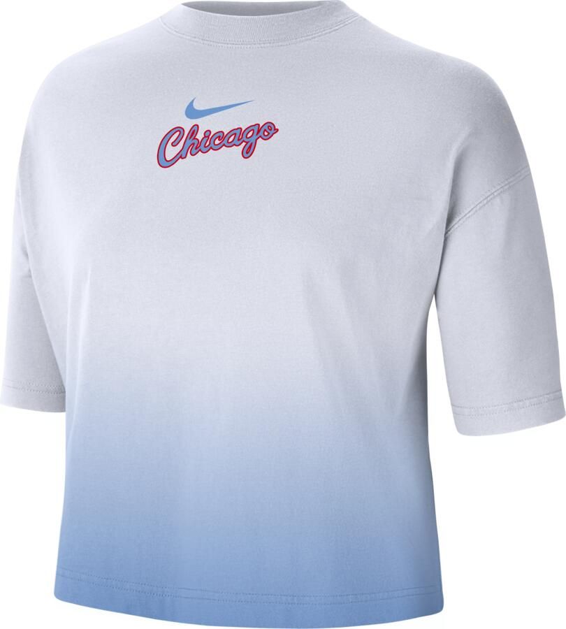 Nike Chicago Bulls Courtside City Edition Premium NBA shirt met recht design voor dames Wit - Foto 2