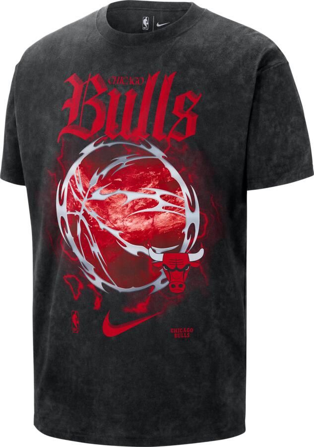 Nike Chicago Bulls Courtside 'Halloween' Max90 NBA T-shirt voor heren Zwart - Foto 2