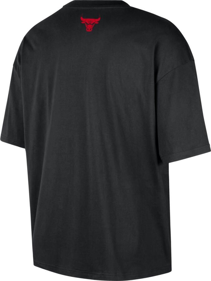 Nike Chicago Bulls Courtside NBA boxy T-shirt voor heren Zwart