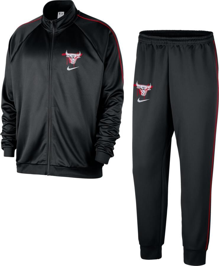 Nike Chicago Bulls Courtside NBA Club Peak trainingspak voor heren Zwart