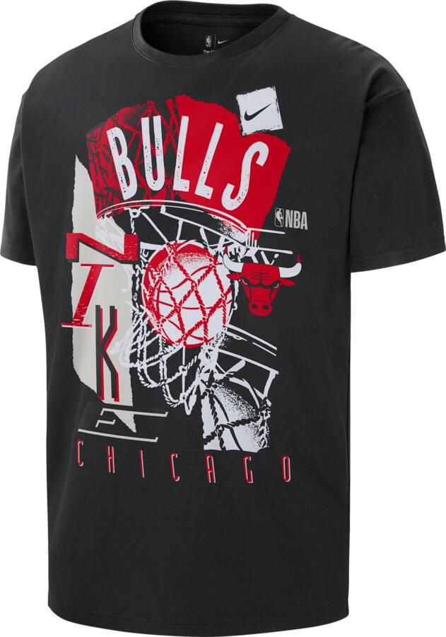 Nike Chicago Bulls Courtside NBA Vintage shirt voor heren Zwart - Foto 2
