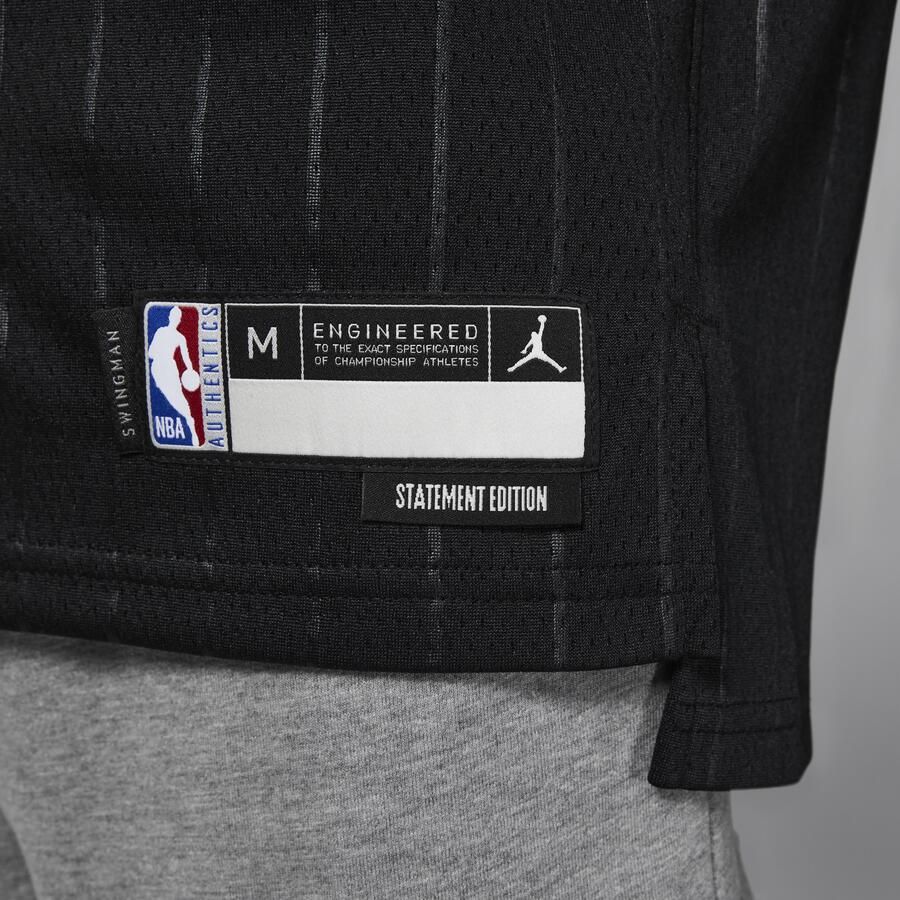 Nike Chicago Bulls Statement Edition Swingman Dri-FIT jersey voor kids Zwart - Foto 2