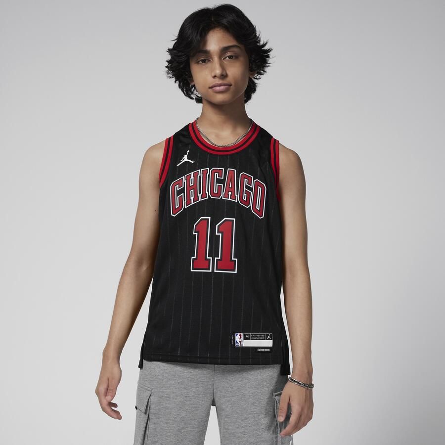 Nike Chicago Bulls Statement Edition Swingman Dri-FIT jersey voor kids Zwart - Foto 3