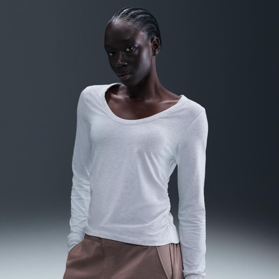 Nike Chill Knit damestop met lange mouwen Bruin - Foto 4