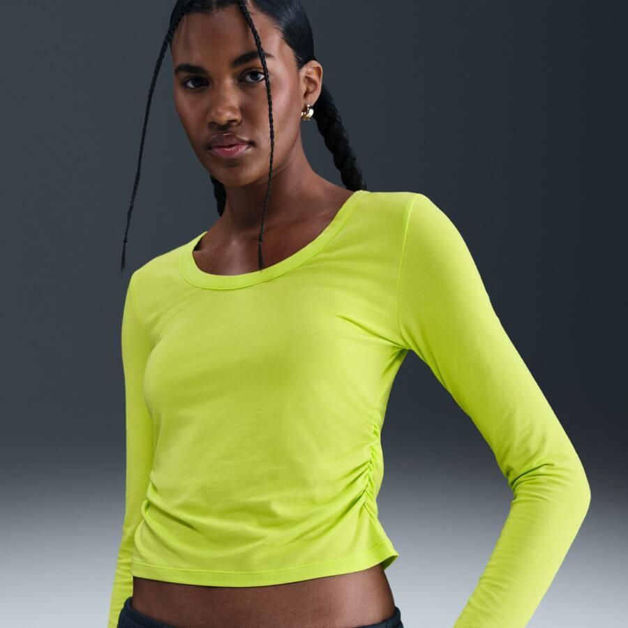 Nike Chill Knit damestop met lange mouwen Groen - Foto 4
