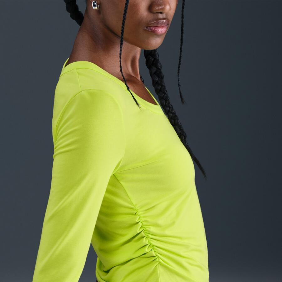 Nike Chill Knit damestop met lange mouwen Groen