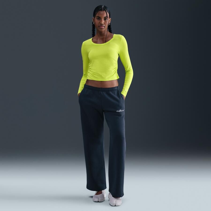 Nike Chill Knit damestop met lange mouwen Groen - Foto 3