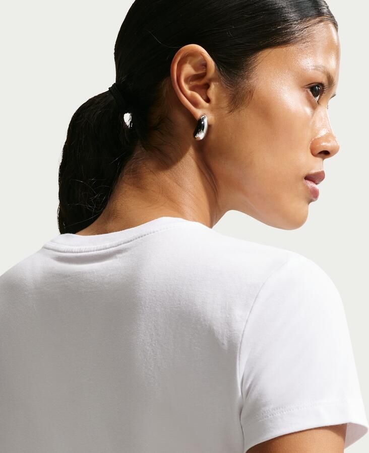 Nike Chill Knit kort T-shirt voor dames Wit - Foto 4