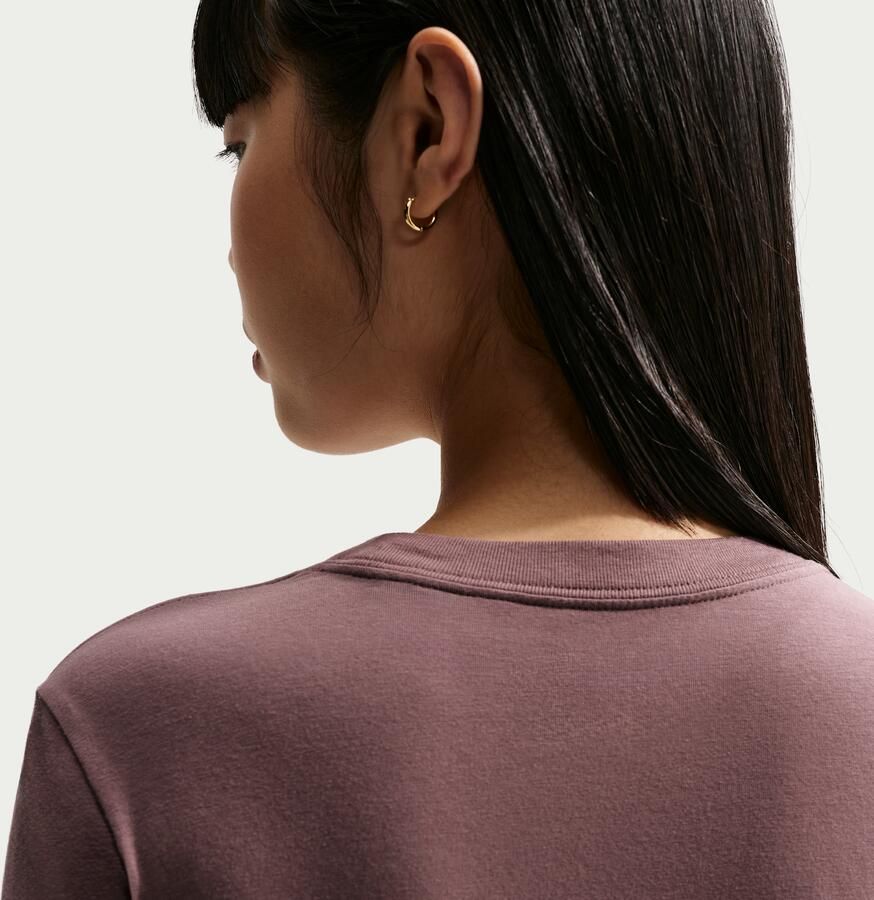Nike Chill Knit korte aansluitende damestop met lange mouwen Paars - Foto 2