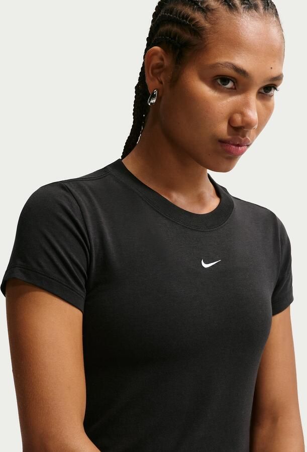 Nike Chill Knit T-shirt voor dames Zwart - Foto 4