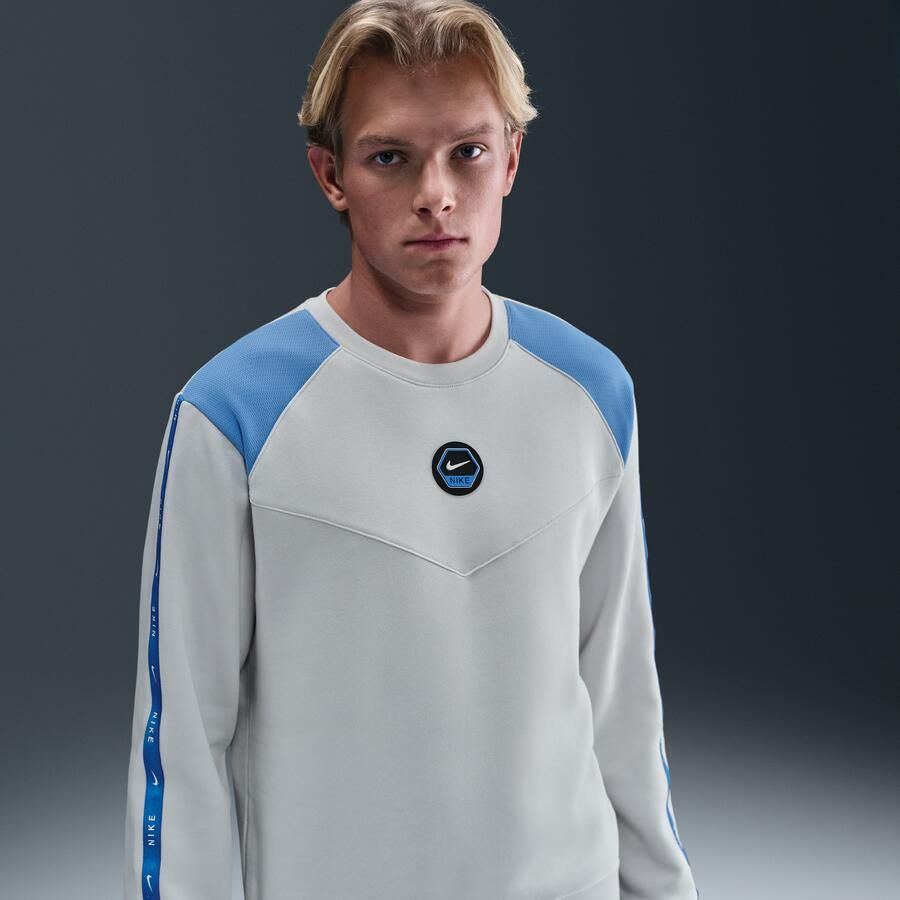 Nike City Side Sweatshirt van fleece met ronde hals voor heren Grijs - Foto 4