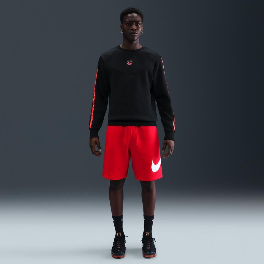 Nike City Side Sweatshirt van fleece met ronde hals voor heren Zwart - Foto 3