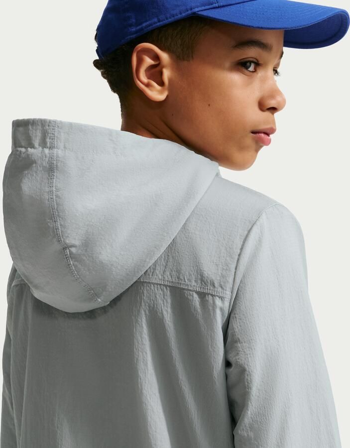 Nike City Utility geweven jack met volledige rits voor kids Grijs - Foto 3