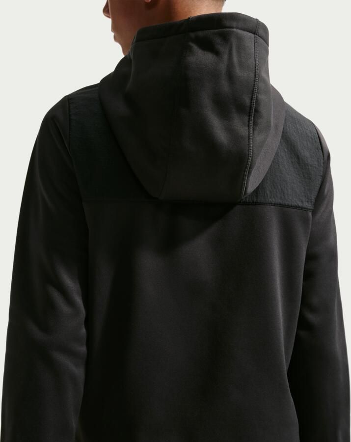 Nike City Utility hoodie met volledige rits voor kids Zwart - Foto 3
