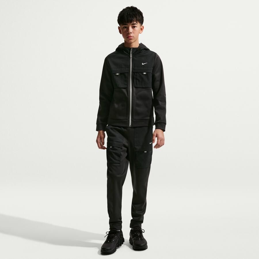 Nike City Utility hoodie met volledige rits voor kids Zwart