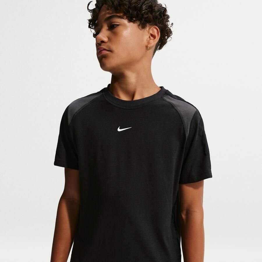 Nike City Utility top met korte mouwen voor kids Zwart - Foto 4