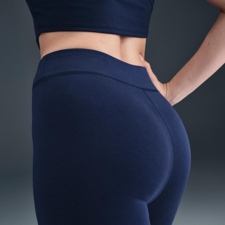 Nike Classic 7 8-legging met hoge taille voor dames Blauw - Foto 2