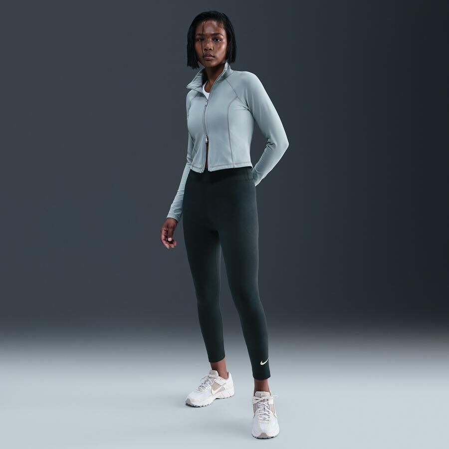 Nike Classic 7 8-legging met hoge taille voor dames Groen - Foto 3