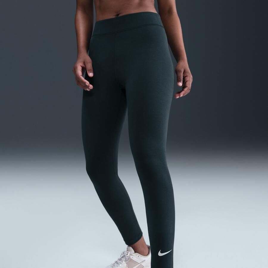 Nike Classic 7 8-legging met hoge taille voor dames Groen