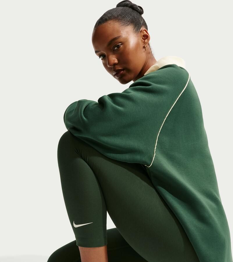 Nike Classic 7 8-legging met hoge taille voor dames Groen