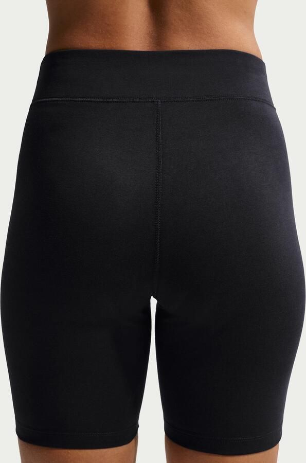 Nike Klassieke Fietsbroek Zwart Wit Lichtgewicht Stof Black Dames - Foto 4