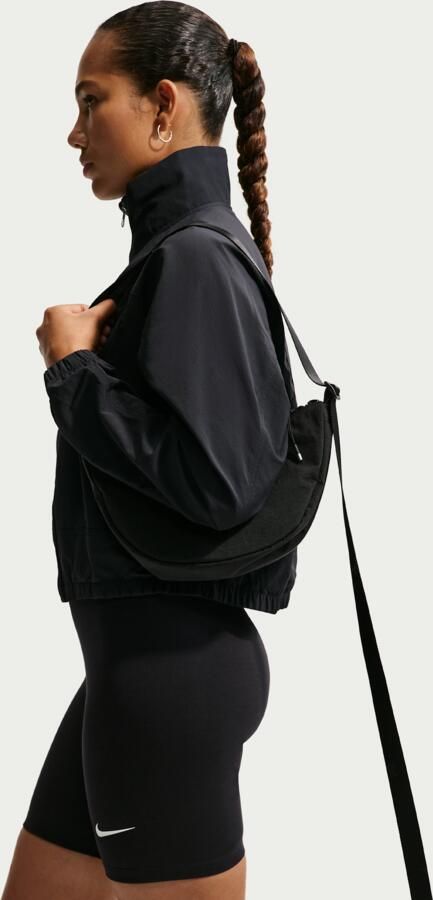 Nike Klassieke Fietsbroek Zwart Wit Lichtgewicht Stof Black Dames - Foto 5