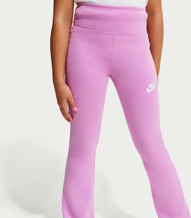 Nike Classic legging met hoge taille en wijde pijpen voor meisjes Paars - Foto 2