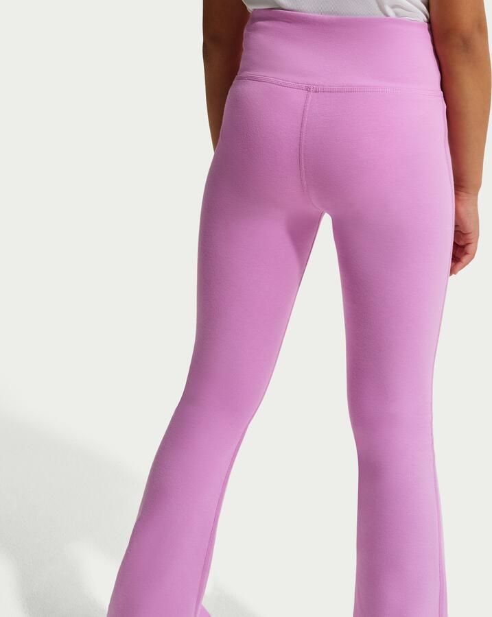 Nike Classic legging met hoge taille en wijde pijpen voor meisjes Paars - Foto 3