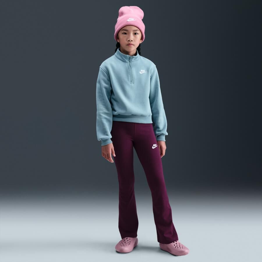 Nike Classic legging met hoge taille en wijde pijpen voor meisjes Rood - Foto 4