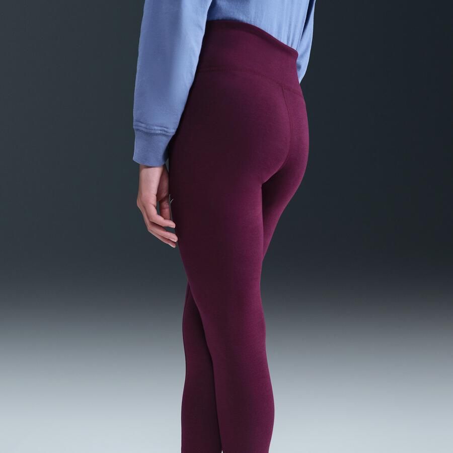 Nike Classic legging met hoge taille voor meisjes Rood - Foto 2