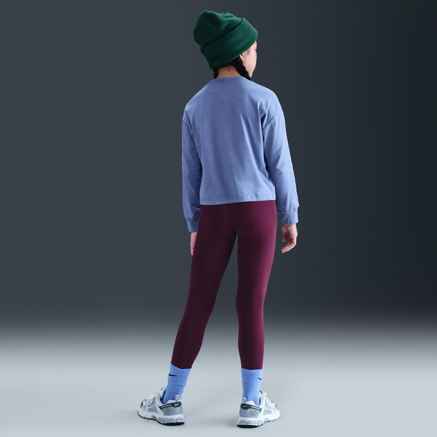 Nike Classic legging met hoge taille voor meisjes Rood - Foto 3