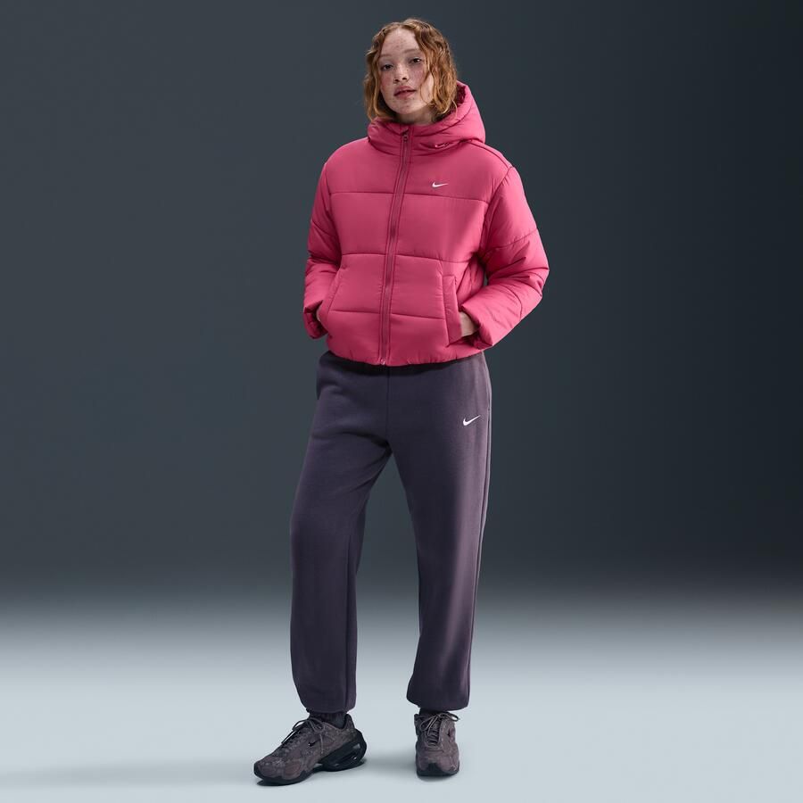 Nike Classic Puffer Therma-FIT ruimvallend damesjack met capuchon Paars - Foto 3