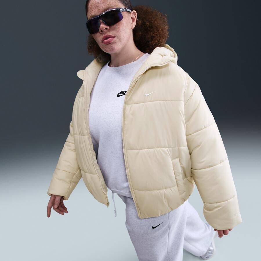 Nike Classic Puffer Therma-FIT ruimvallend jack met capuchon voor dames (Plus Size) Grijs - Foto 2