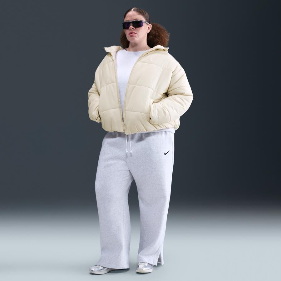 Nike Classic Puffer Therma-FIT ruimvallend jack met capuchon voor dames (Plus Size) Grijs - Foto 3