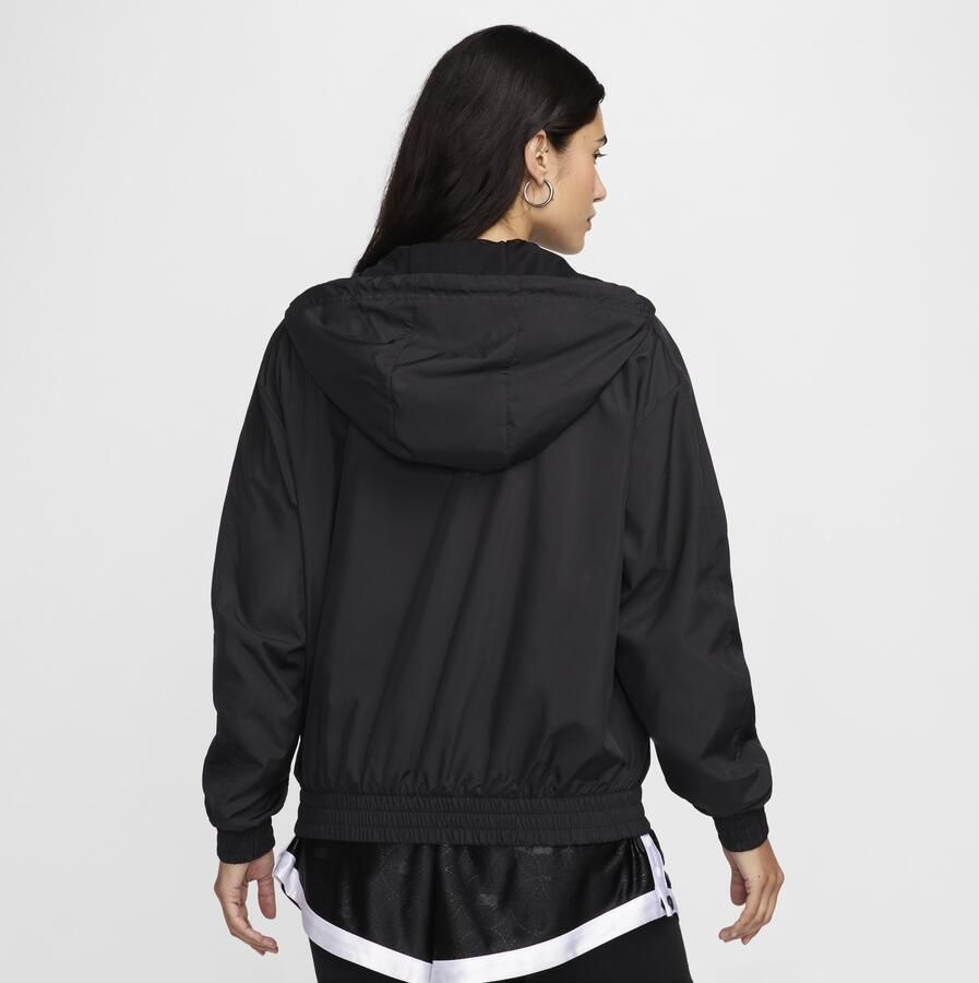 Nike Classic Wovens ruimvallend UV-damesjack met capuchon Zwart - Foto 3