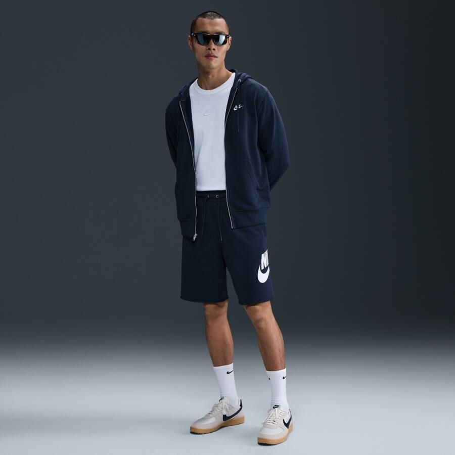 Nike Club Alumni herenshorts van sweatstof Blauw - Foto 4