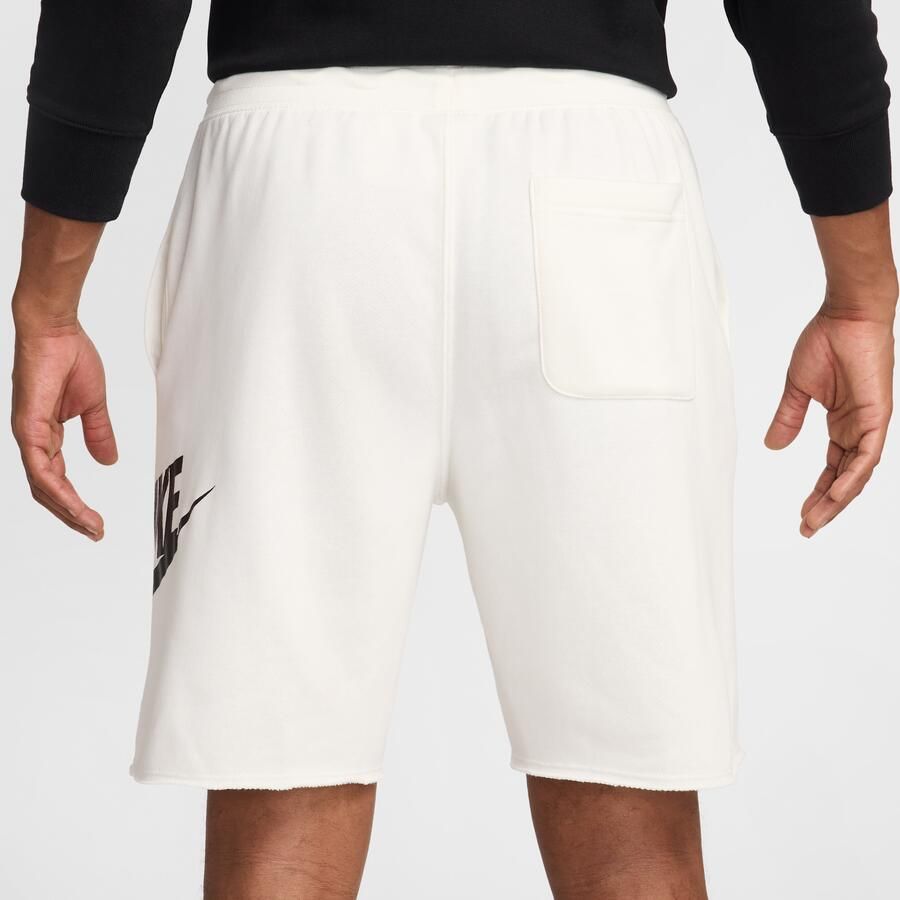 Nike Club Alumni herenshorts van sweatstof Wit