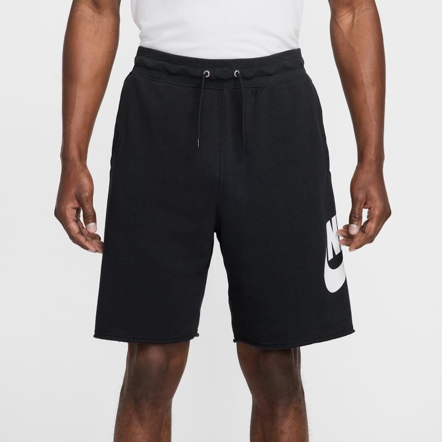 Nike Club Alumni herenshorts van sweatstof Zwart