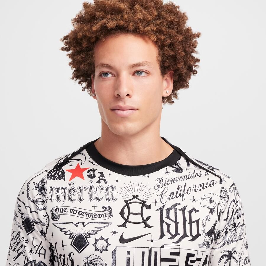 Nike Club América Academy Pro SE Dri-FIT warming-up voetbalshirt met korte mouwen voor heren Bruin - Foto 2