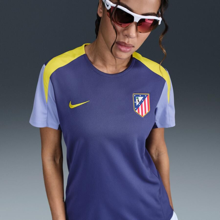 Nike Club Atlético de Madrid Strike Dri-FIT voetbaltop met korte mouwen voor dames Paars - Foto 4