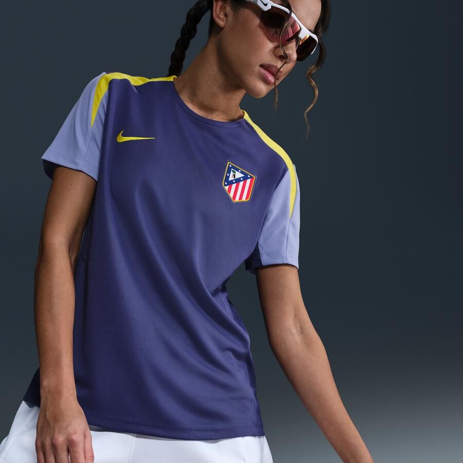 Nike Club Atlético de Madrid Strike Dri-FIT voetbaltop met korte mouwen voor dames Paars - Foto 2